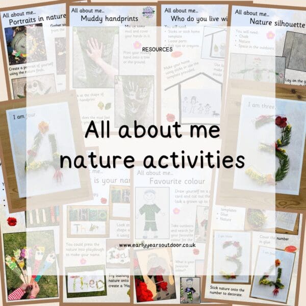 A selection of all about me nature activities
