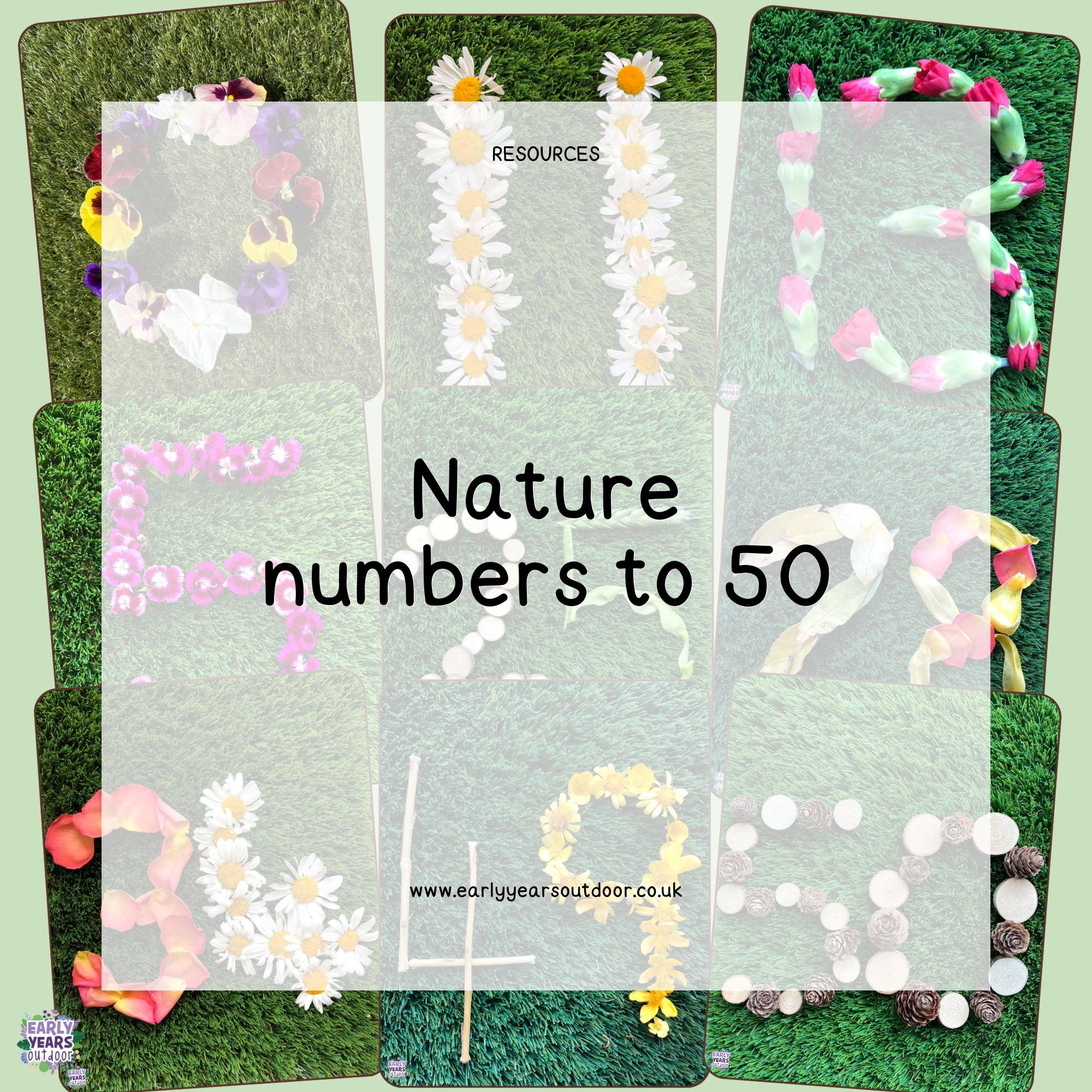 Nature numbers to 50