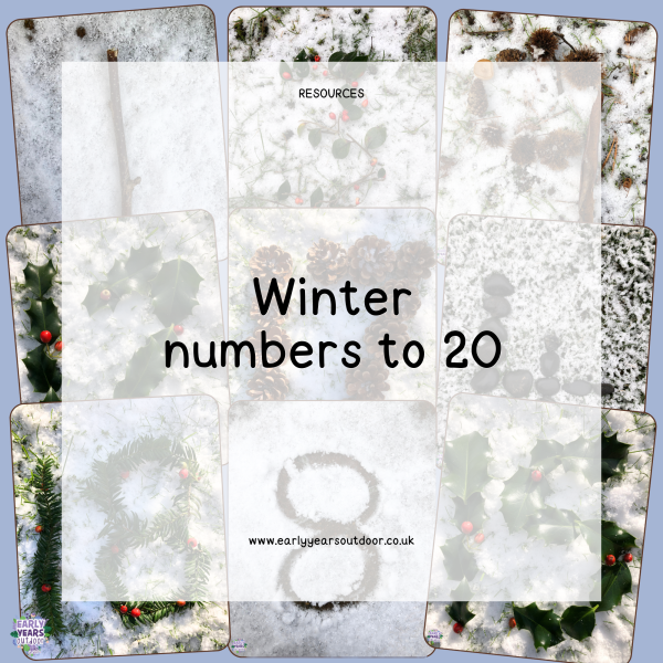 Winter themed nature numbers to 20