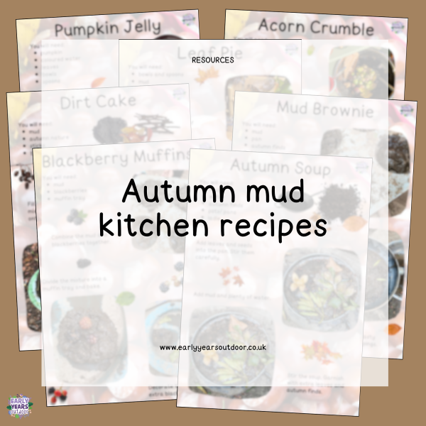 Autumn mud kitchen recipes