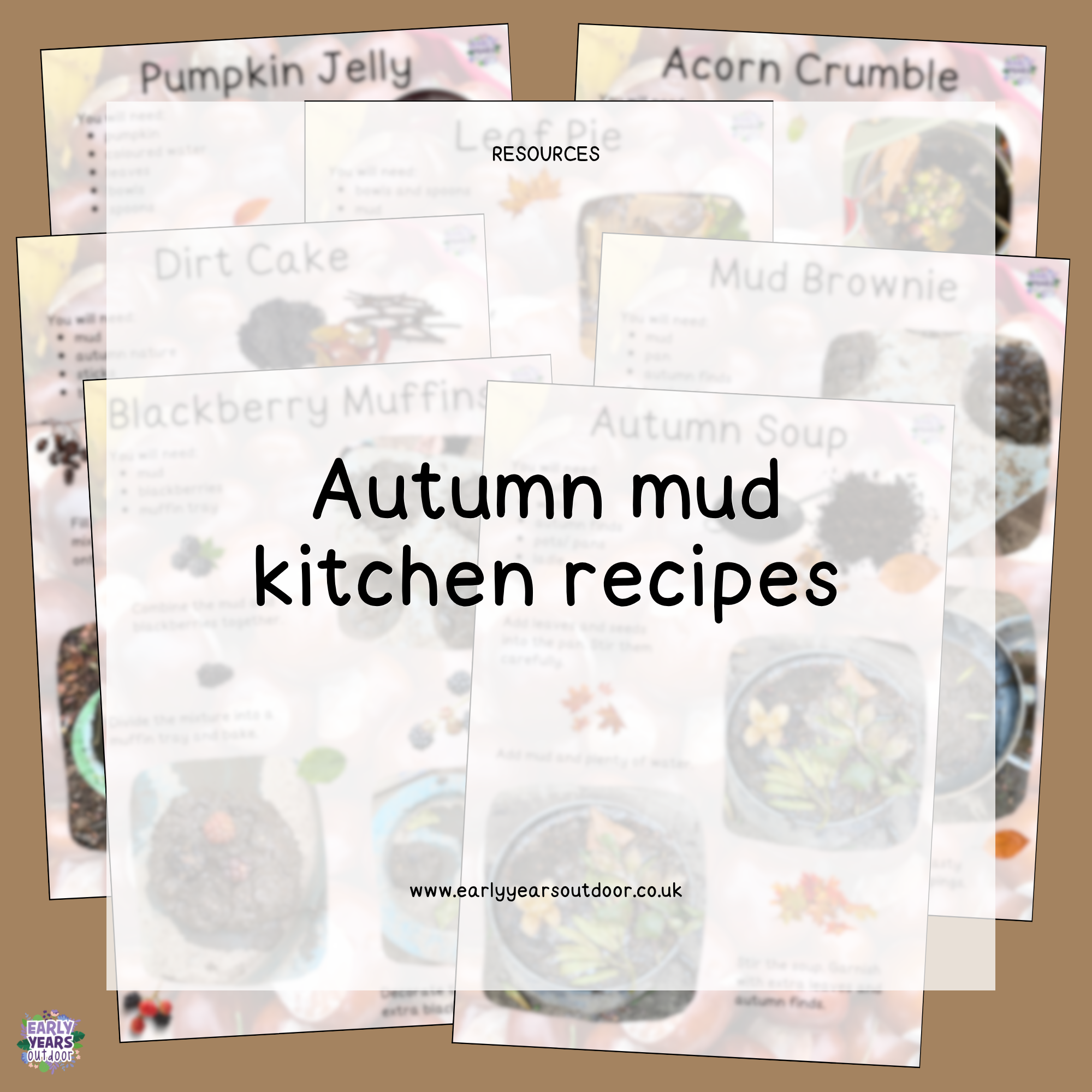 Autumn mud kitchen recipes