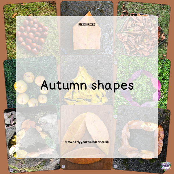Nature themed Autumn shapes