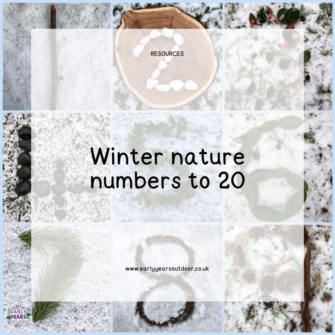 Spring nature numbers to 20 - Early Years Outdoor