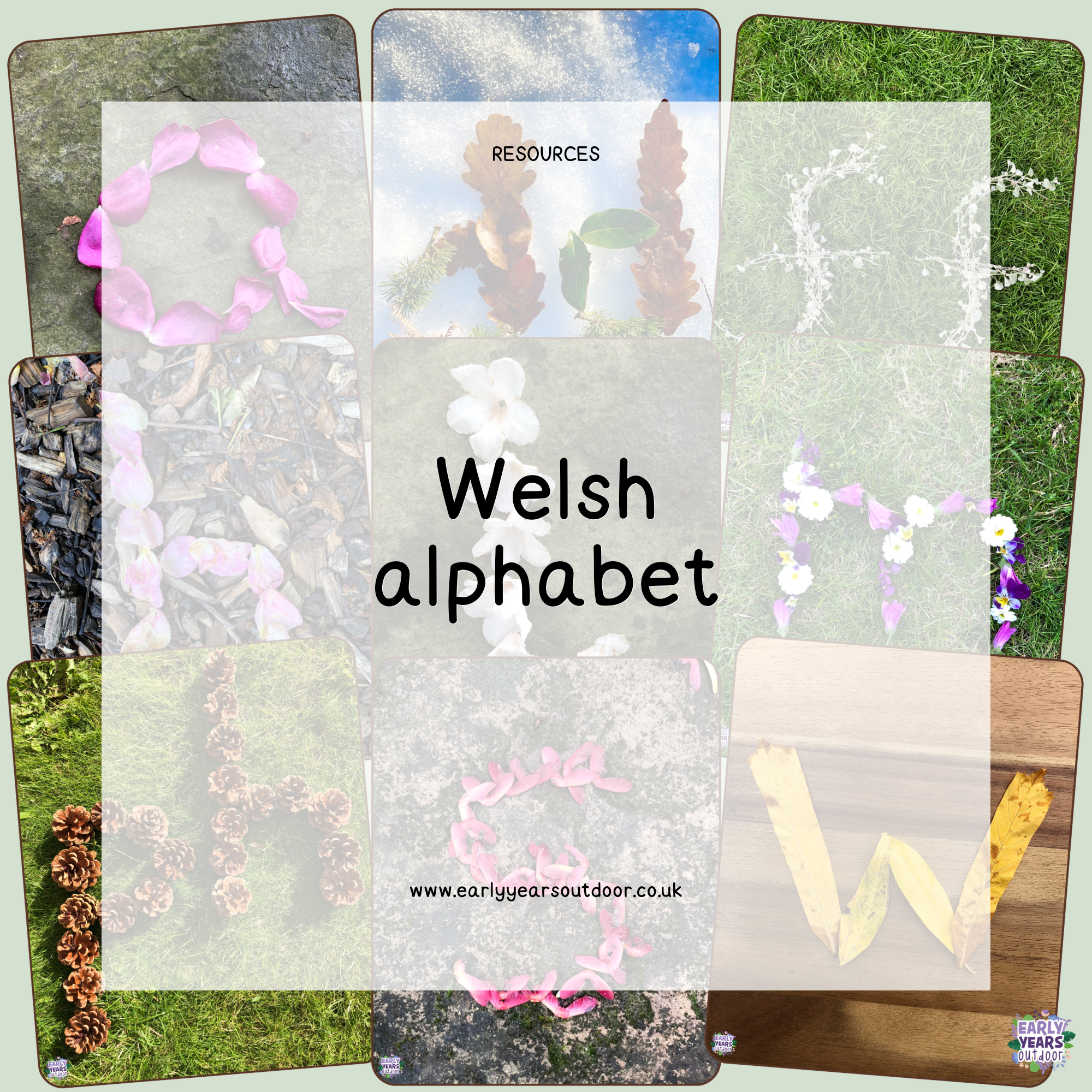Welsh nature themed alphabet