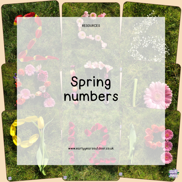 Spring themed nature numbers to 20
