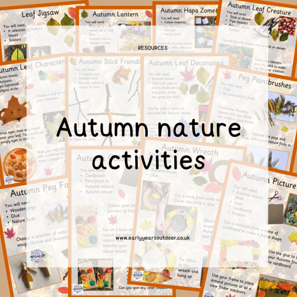Autumn inspired nature activities