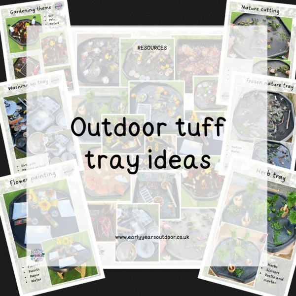 Outdoor inspired tuff tray ideas