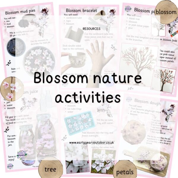 Blossom activity sheets and labels