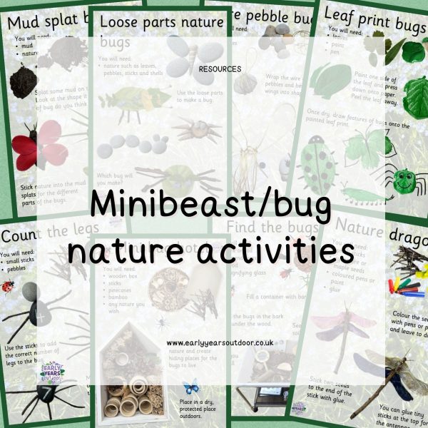 Nature activities with a minibeast and bug theme