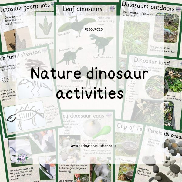 Nature activity sheets related to dinosaurs