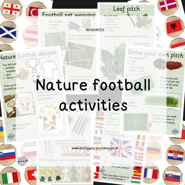 Nature activity sheets regarding football