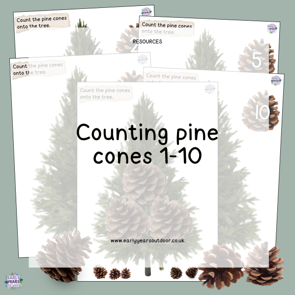 Counting pine cones 1-10