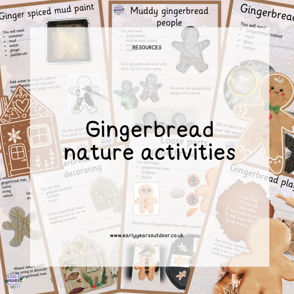 Gingerbread nature themed activity set
