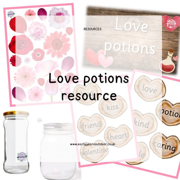 Resources and labels to make love potions