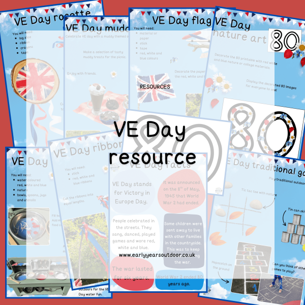 A set of VE Day resource images