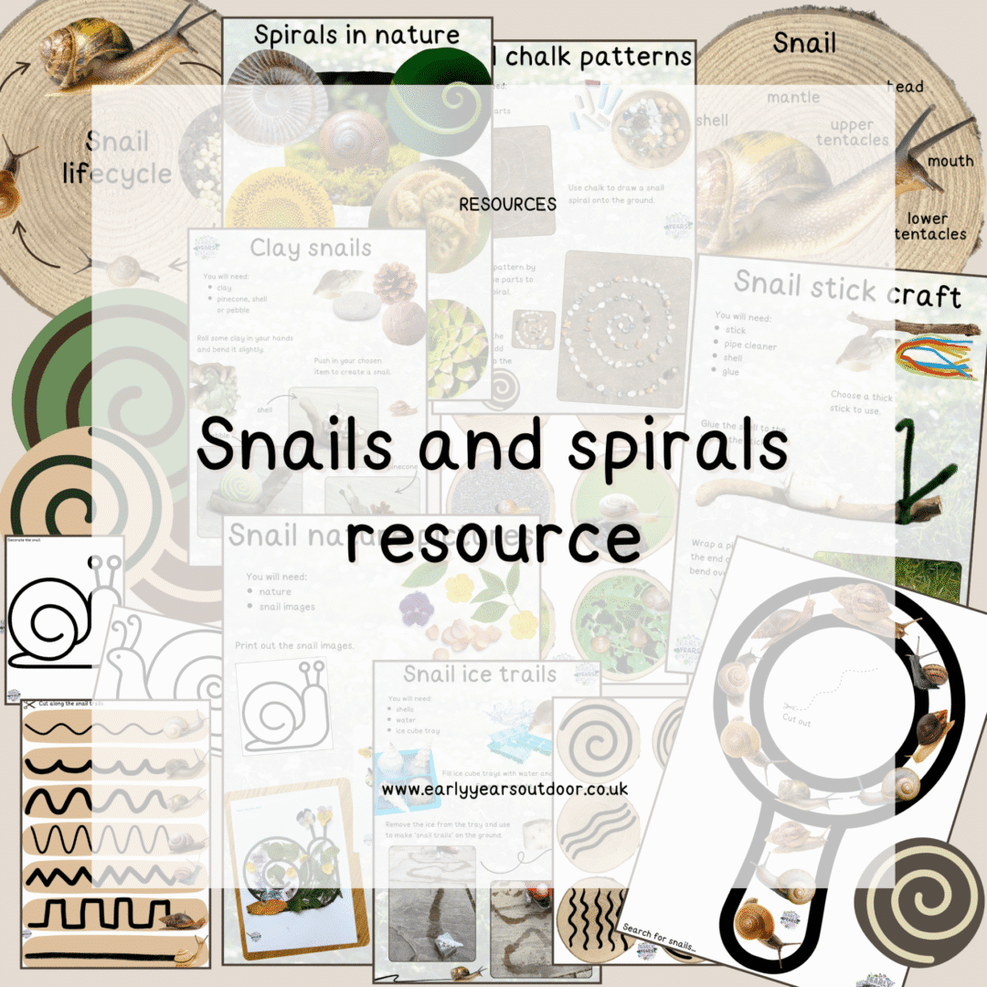 Early Years Outdoor snail resource images