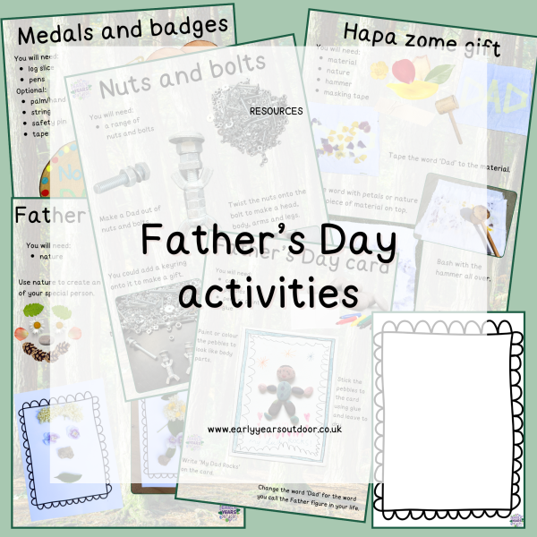 Early years Outdoor Father's Day activity set