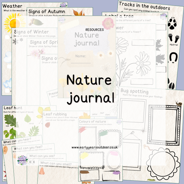 Nature journal pages
