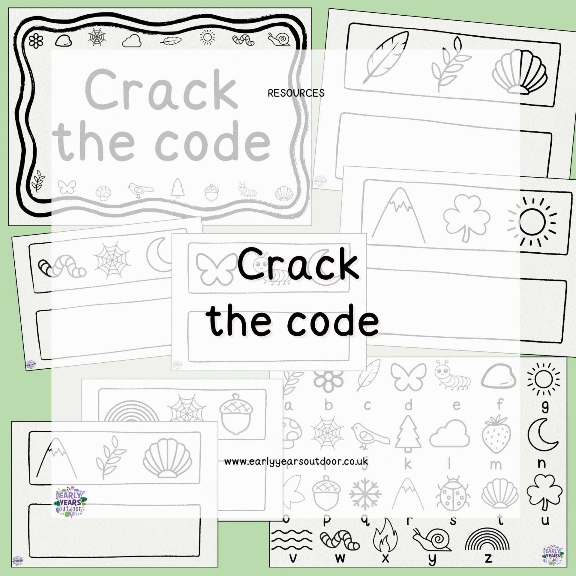 A nature code and words to work out using the code