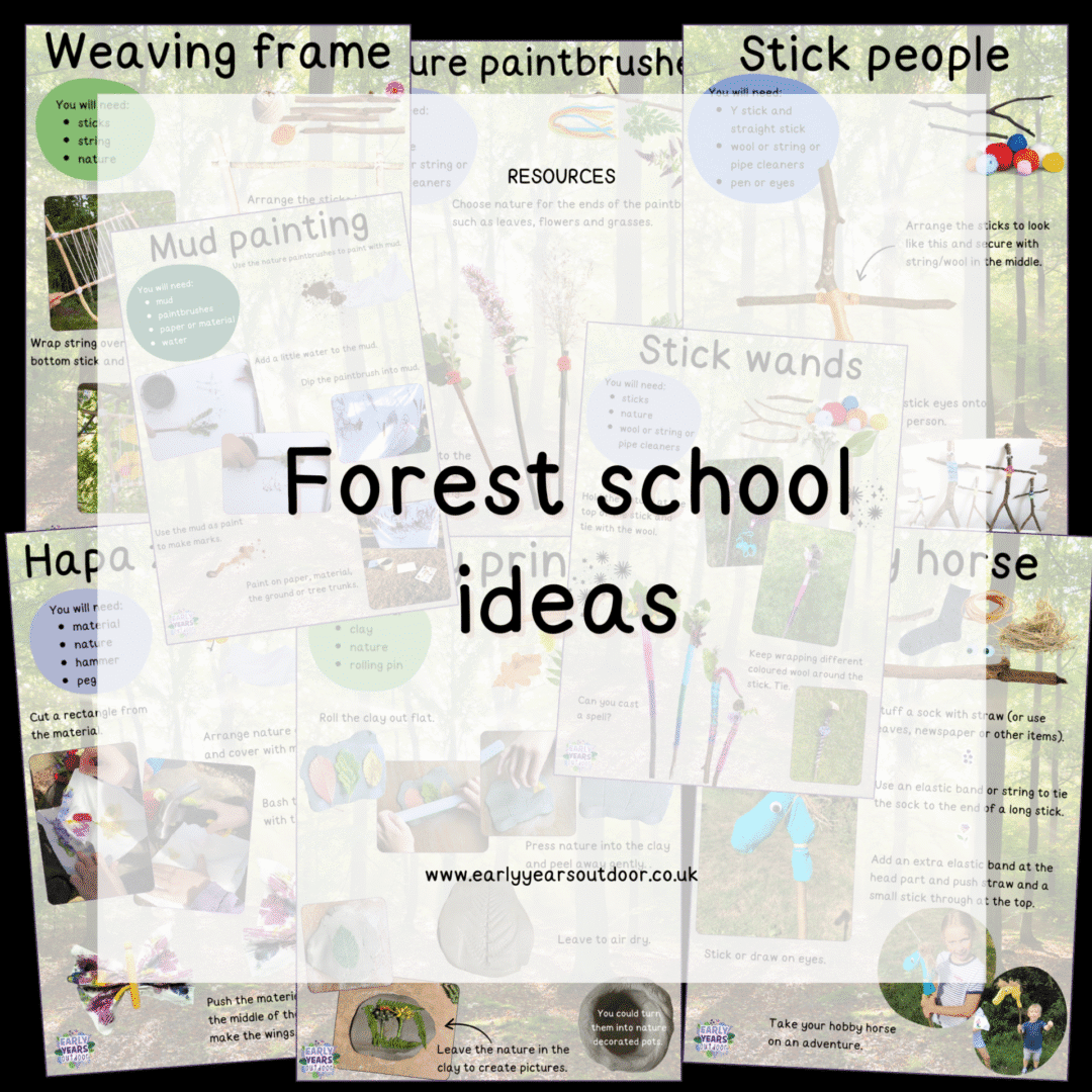 Forest school nature inspired activity ideas