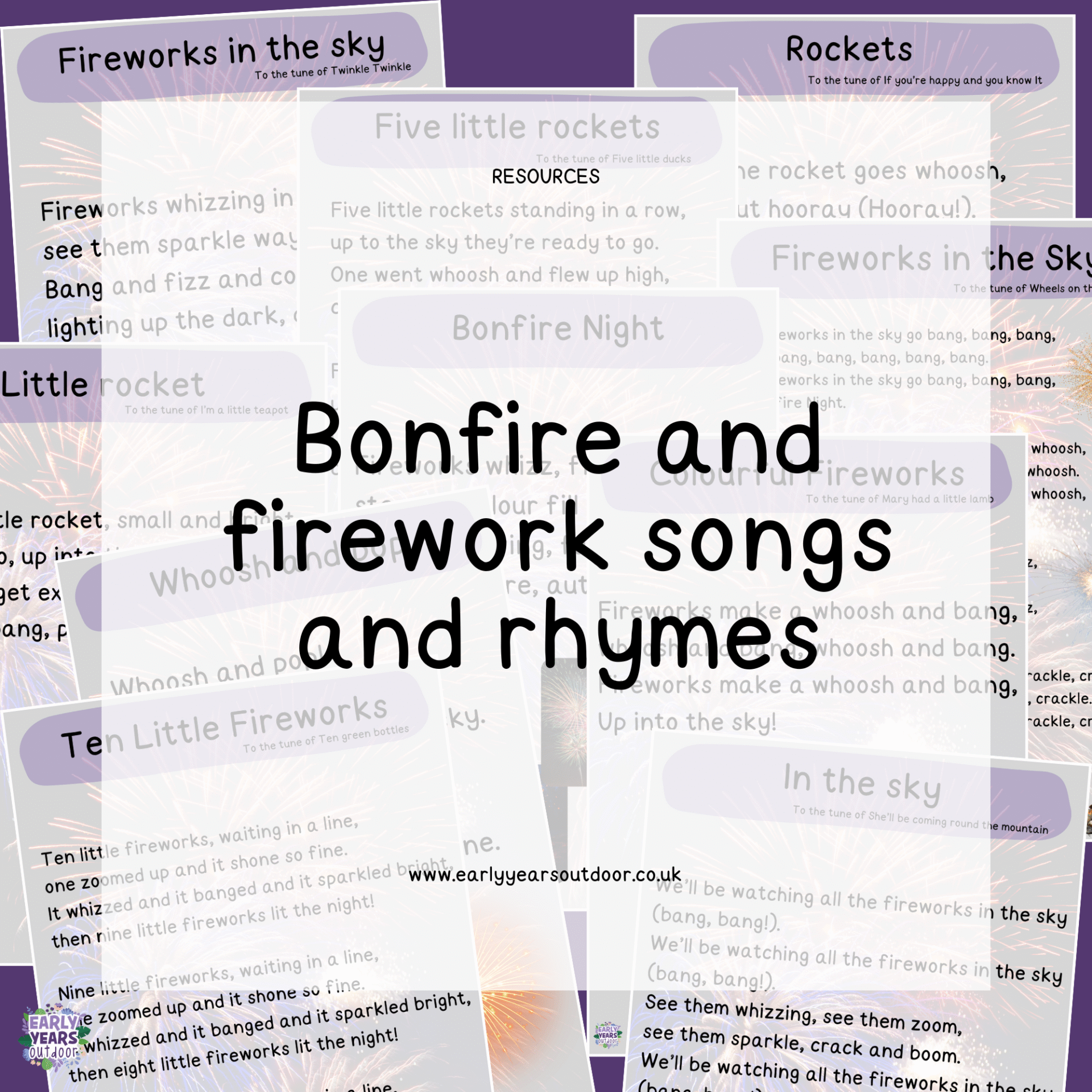 Bonfire Night and firework songs