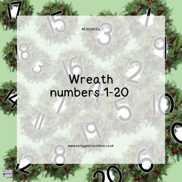 Numbers on wreaths, 1-20.