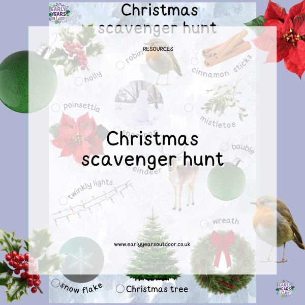 Christmas scavenger hunt sheet