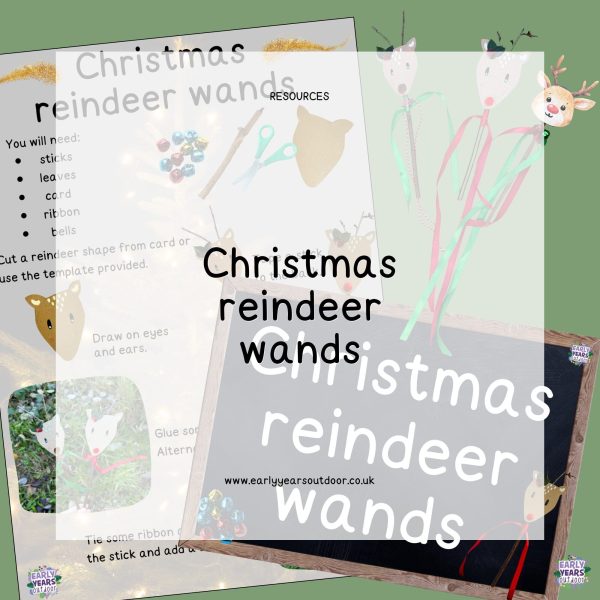A Christmas themed reindeer wand resource