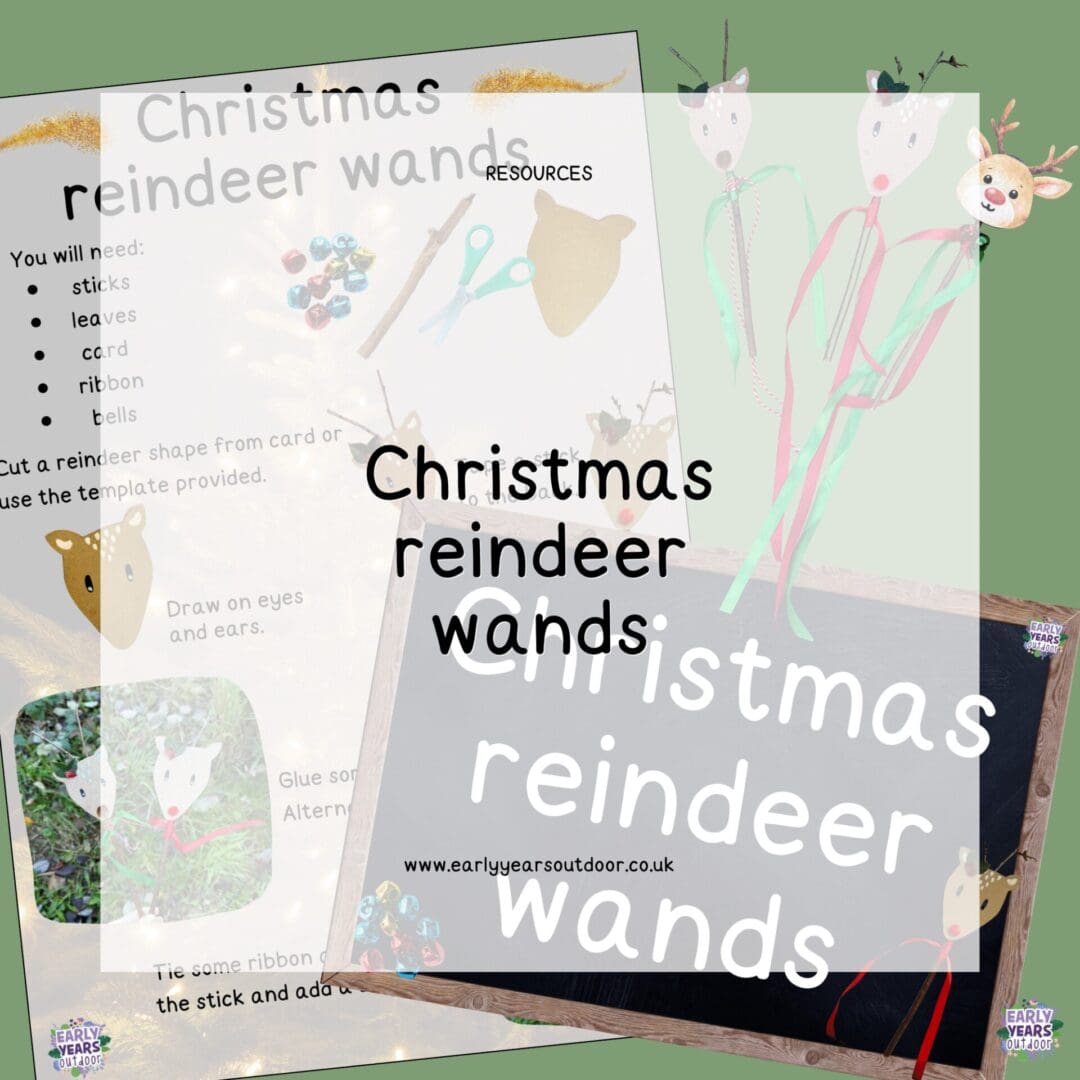 A Christmas themed reindeer wand resource