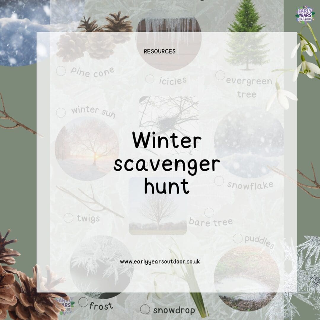 Nature scavenger hunt for Winter