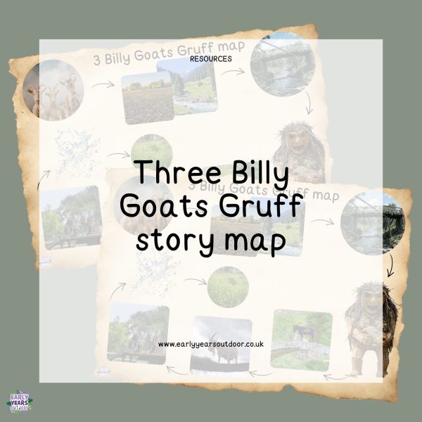 The Three Billy Goats Gruff story map