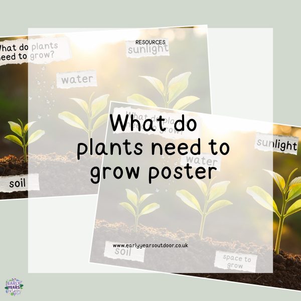 What do plants need to grow poster