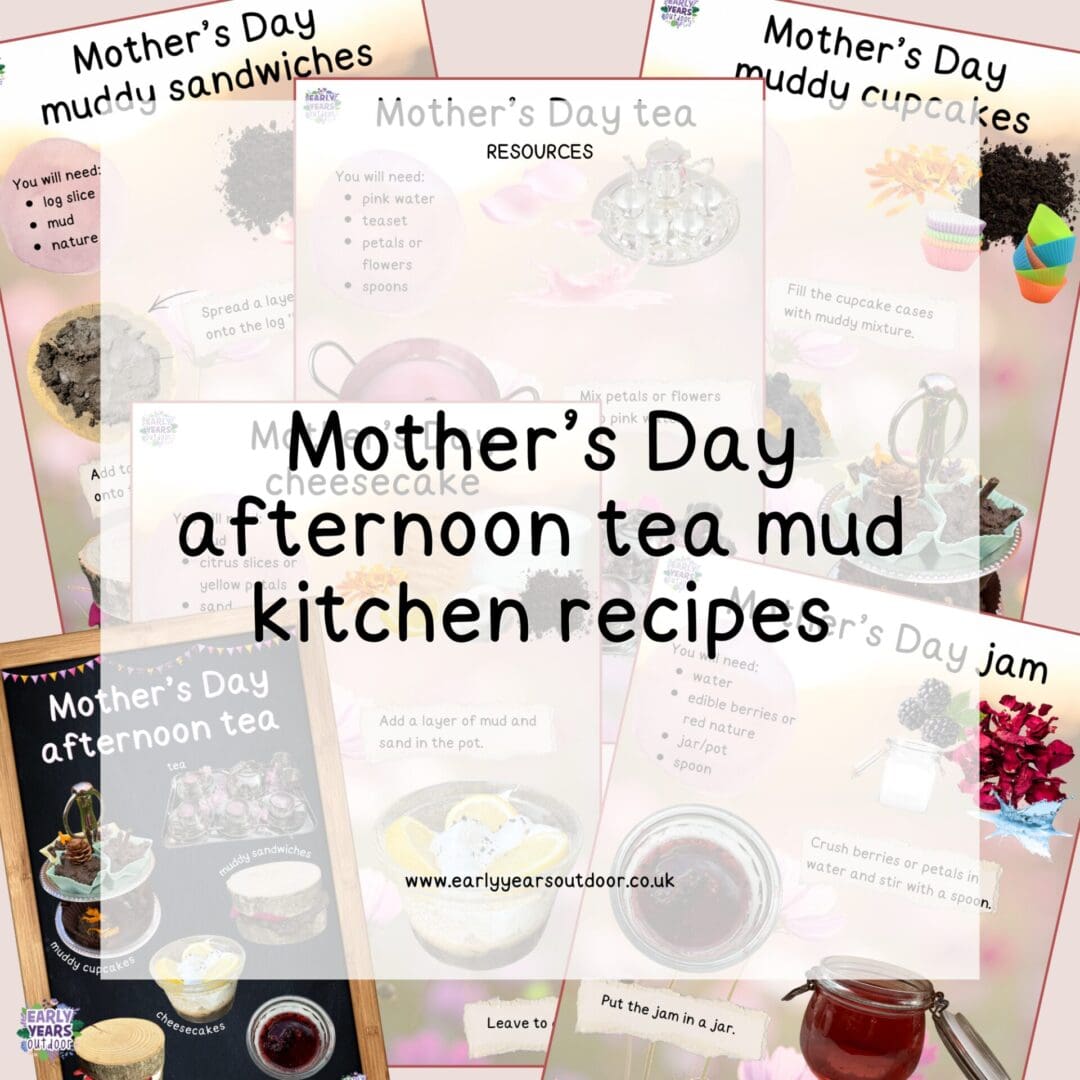 Mother's Day afternoon tea mud kitchen recipes