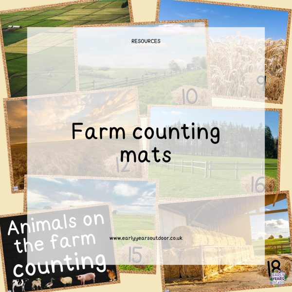 Farm counting mats and sign