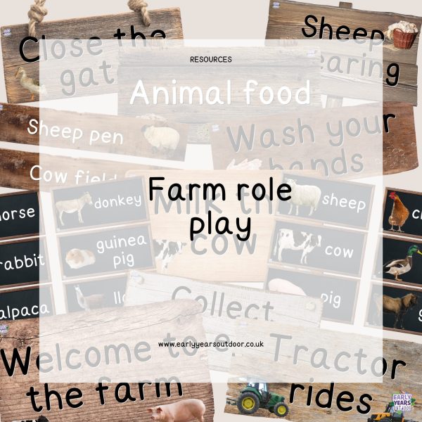 Farm role play signs and labels