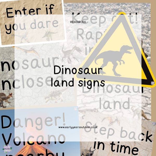 Dinosaur land signs