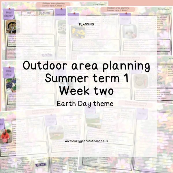 Outdoor area planning, summer 1, week 2