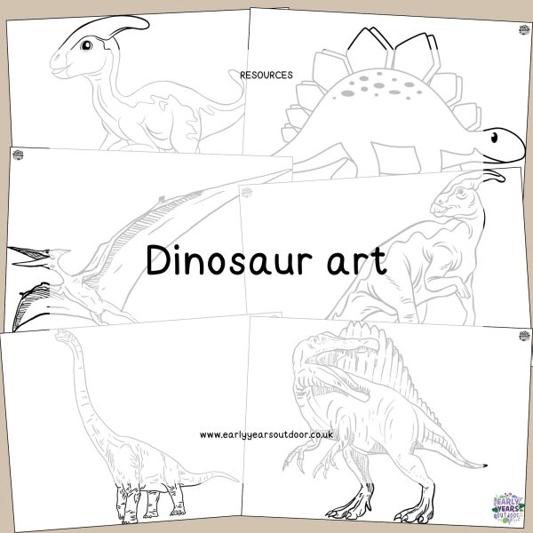 Dinosaur outlines