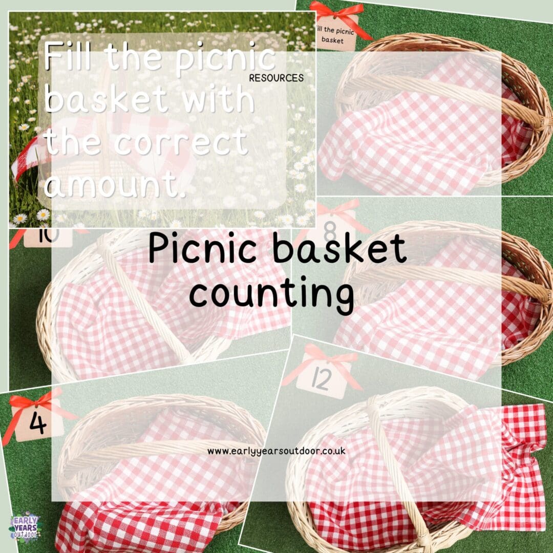 Picnic basket counting images