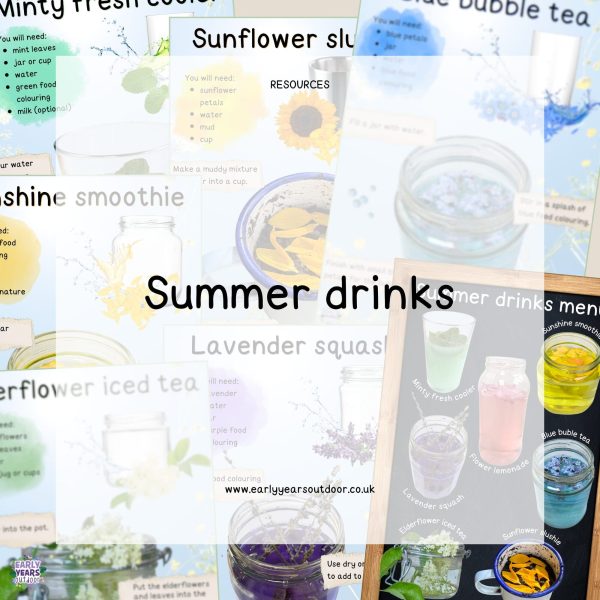 Summer drinks menu