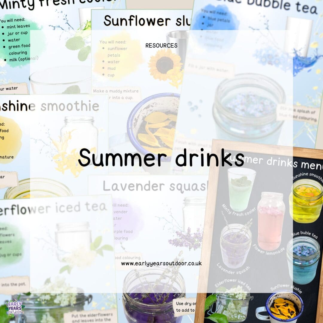 Summer drinks menu