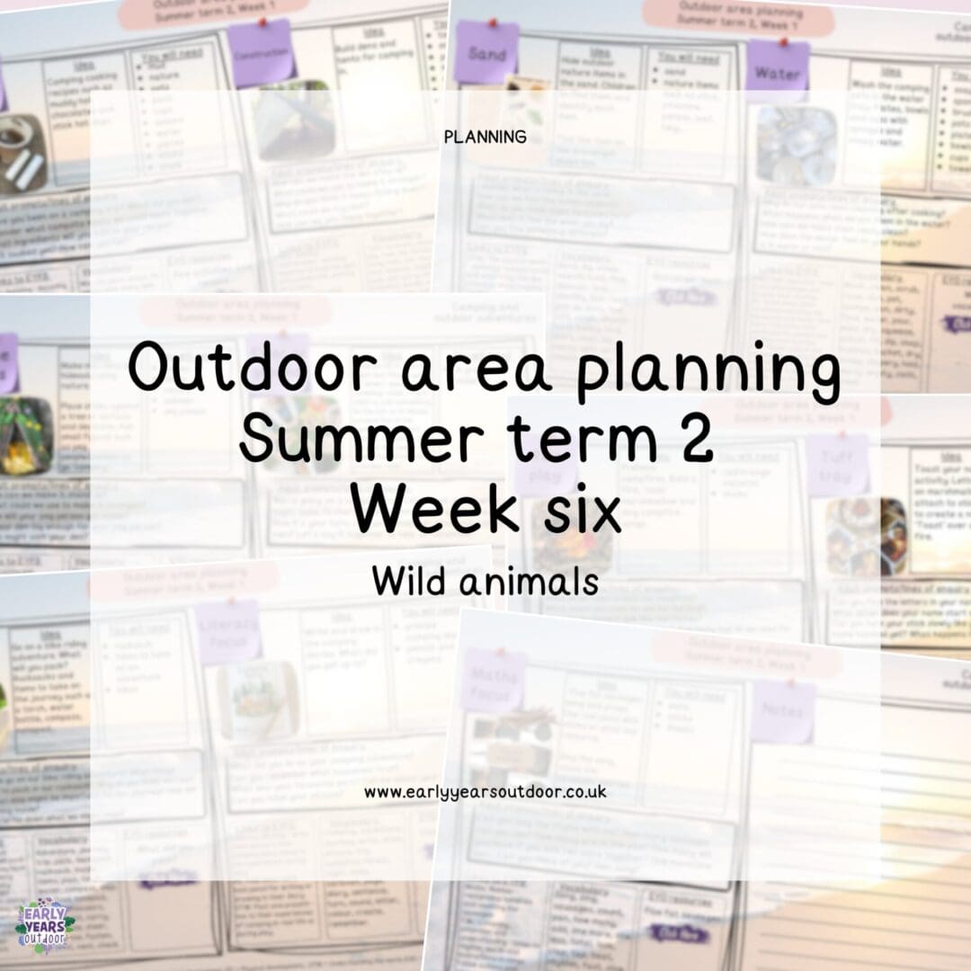Outdoor area planning, summer 2, week 6