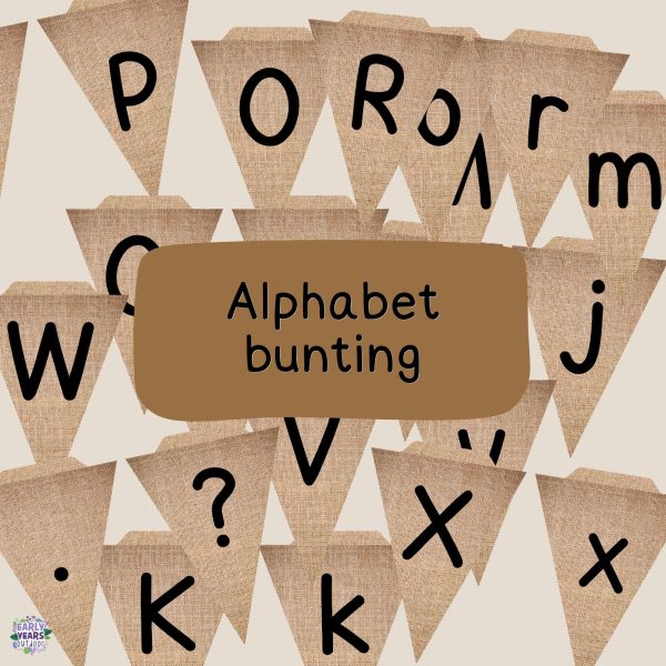 Alphabet bunting