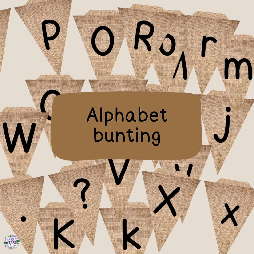 Alphabet bunting