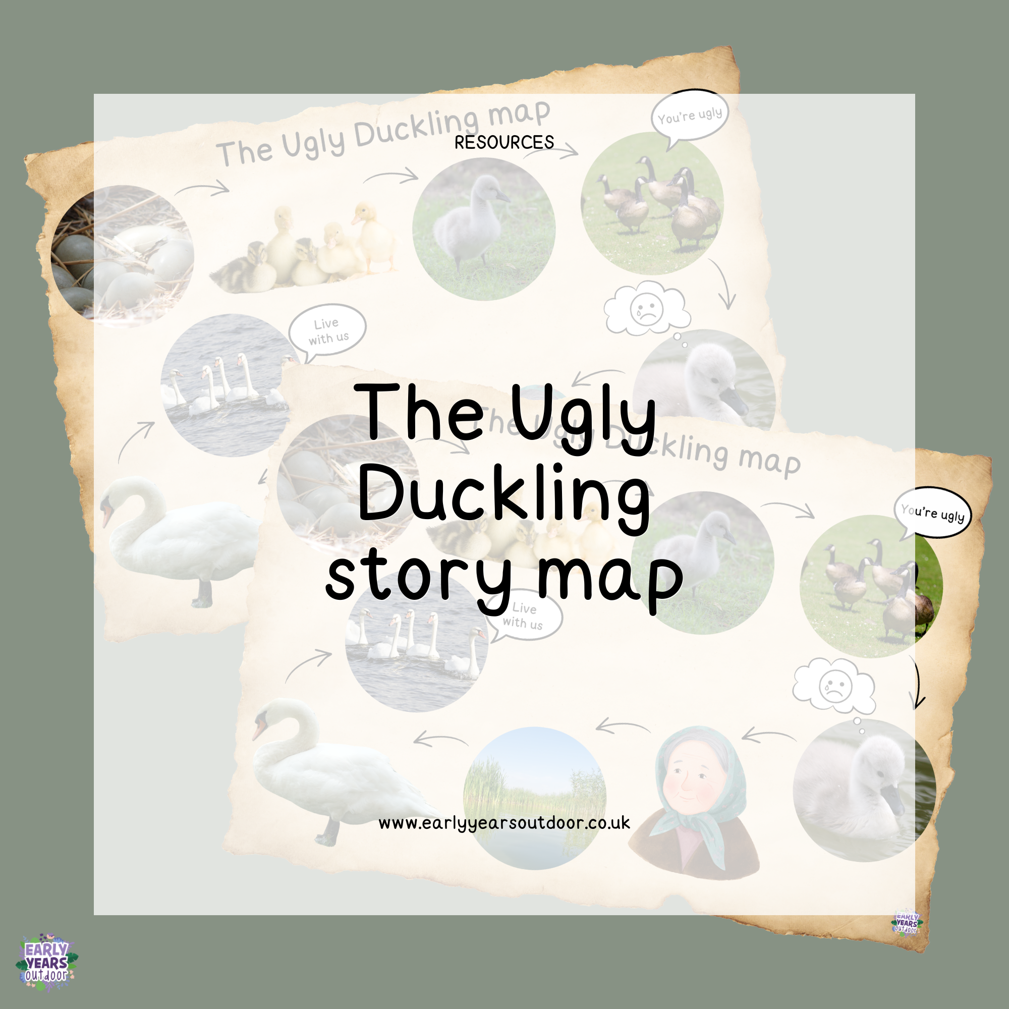 The ugly Duckling story map