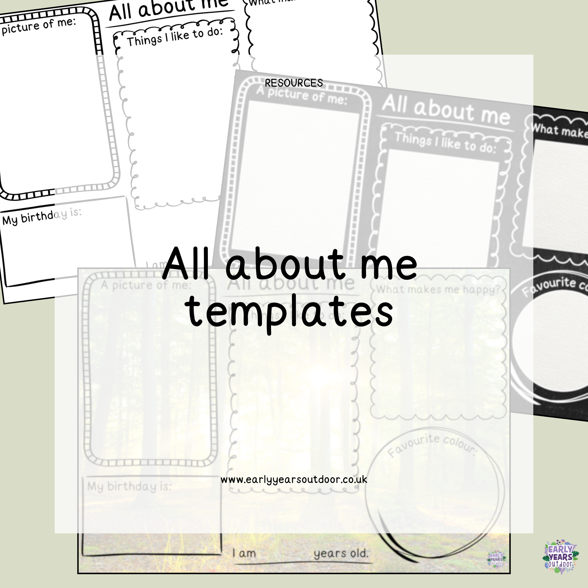 All about me templates