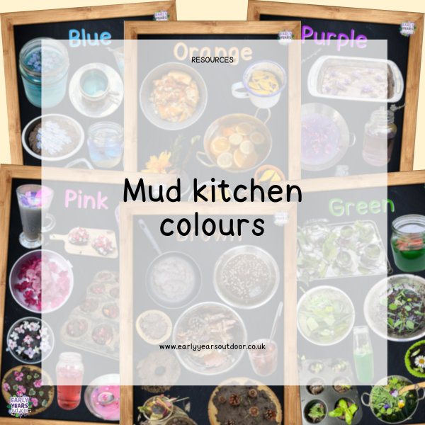 Mud kitchen colours signs