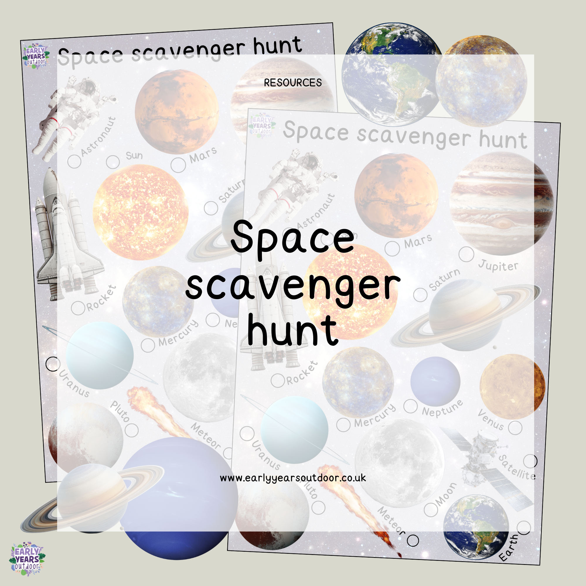 Space scavenger hunt
