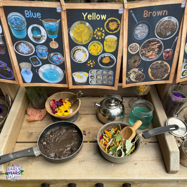 Mud kitchen colours