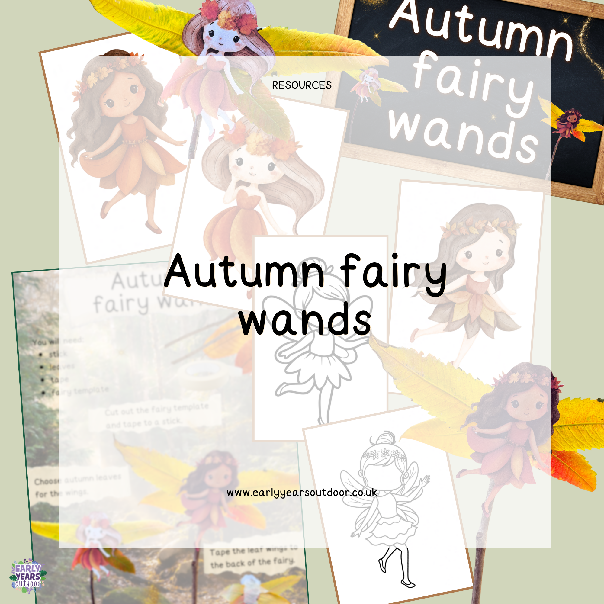Autumn fairy wand